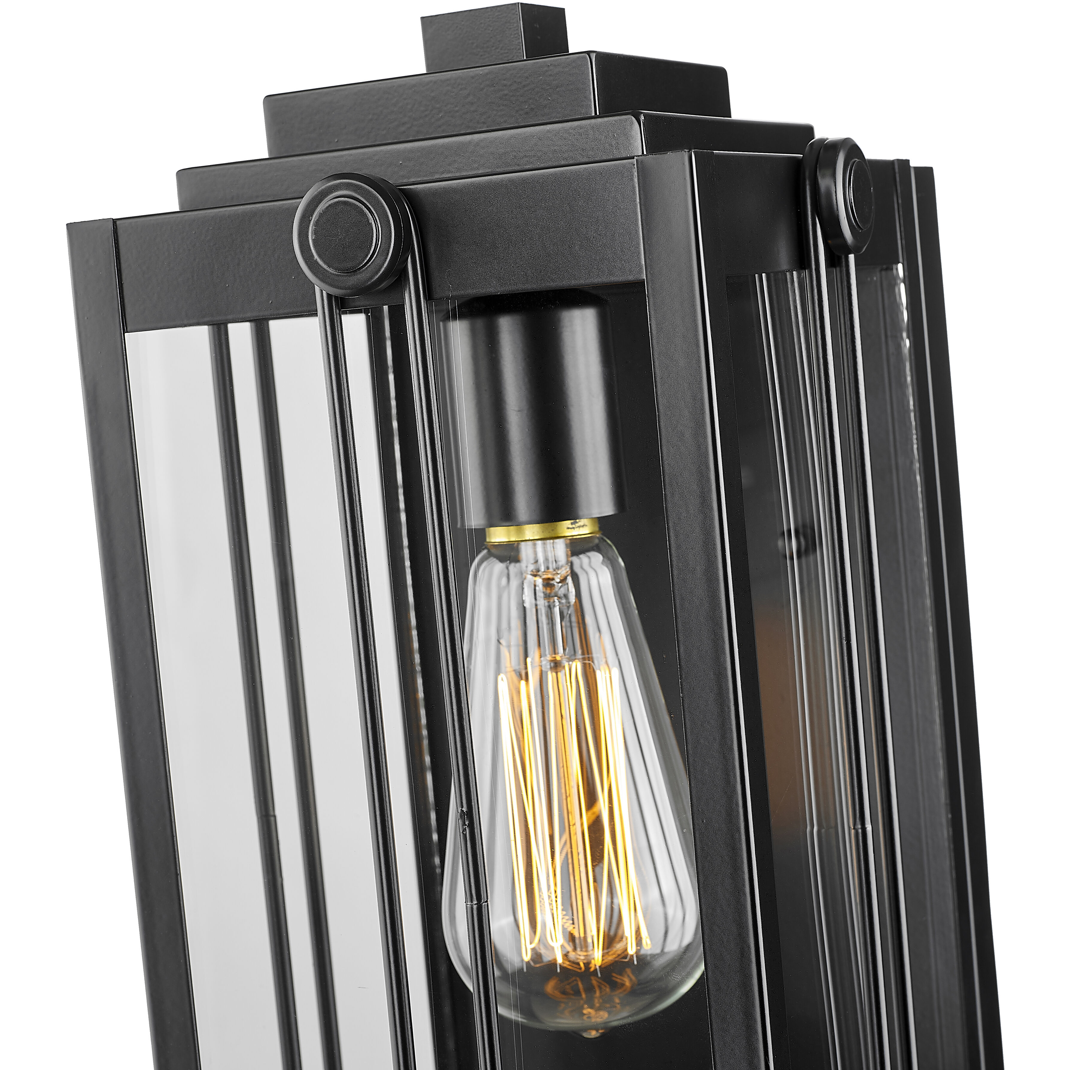 Oakland 1 Light 12.87 inch Powder Coated Black Outdoor Wall Sconce